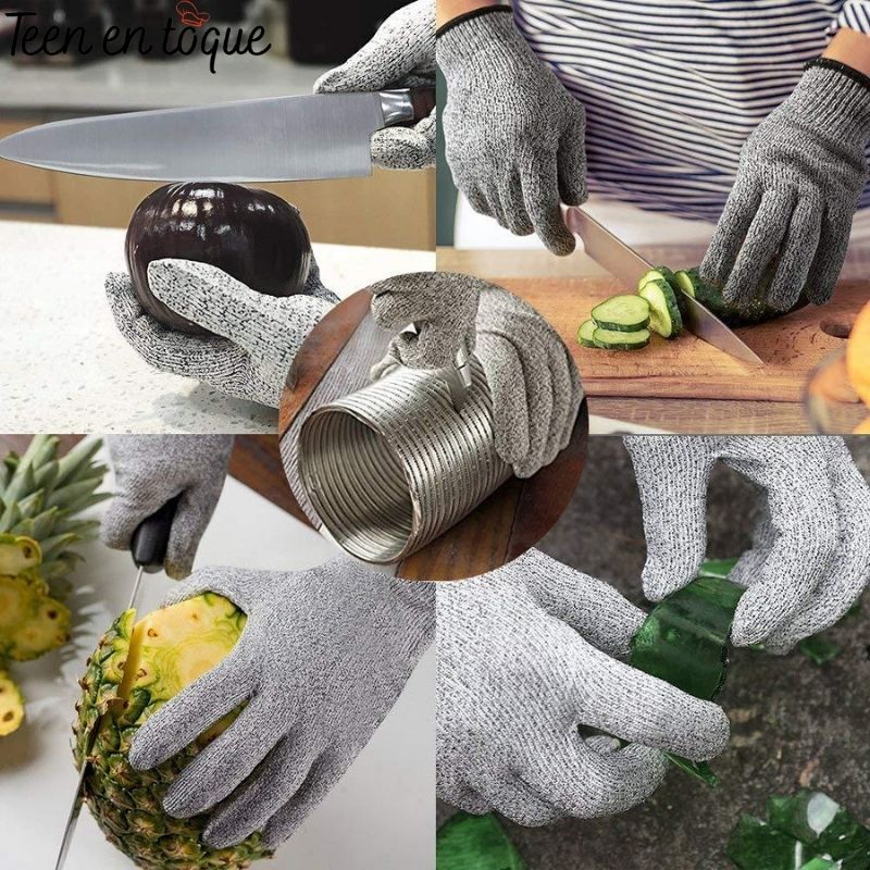 Gants Magiques anti-coupures (Niveau 5)|MagicGloves™ | Cuisine | Jardinage | Bricolage Teen en Toque