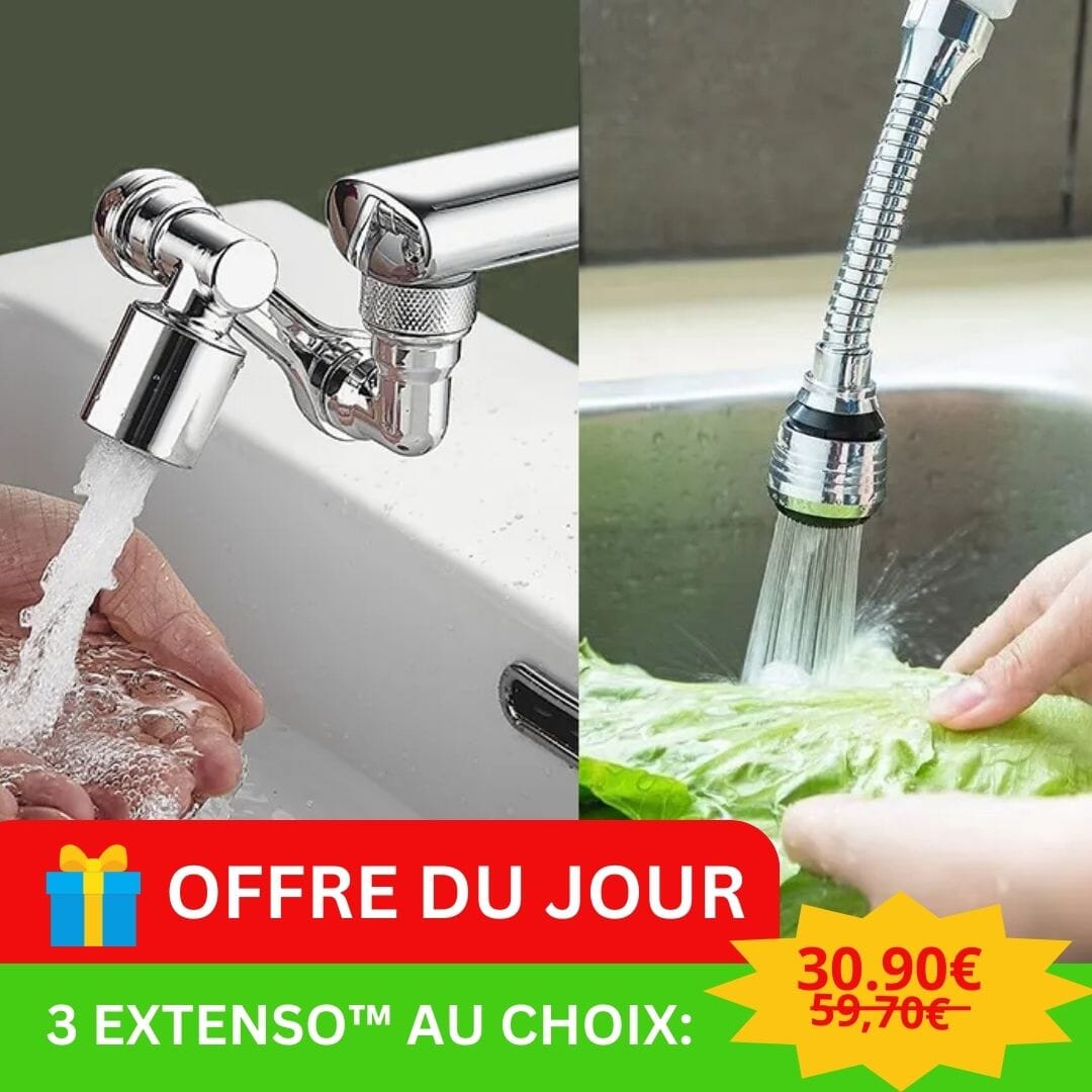 Robinet Extension Universel Economiseur d'eau | Extenso™ Teen en Toque
